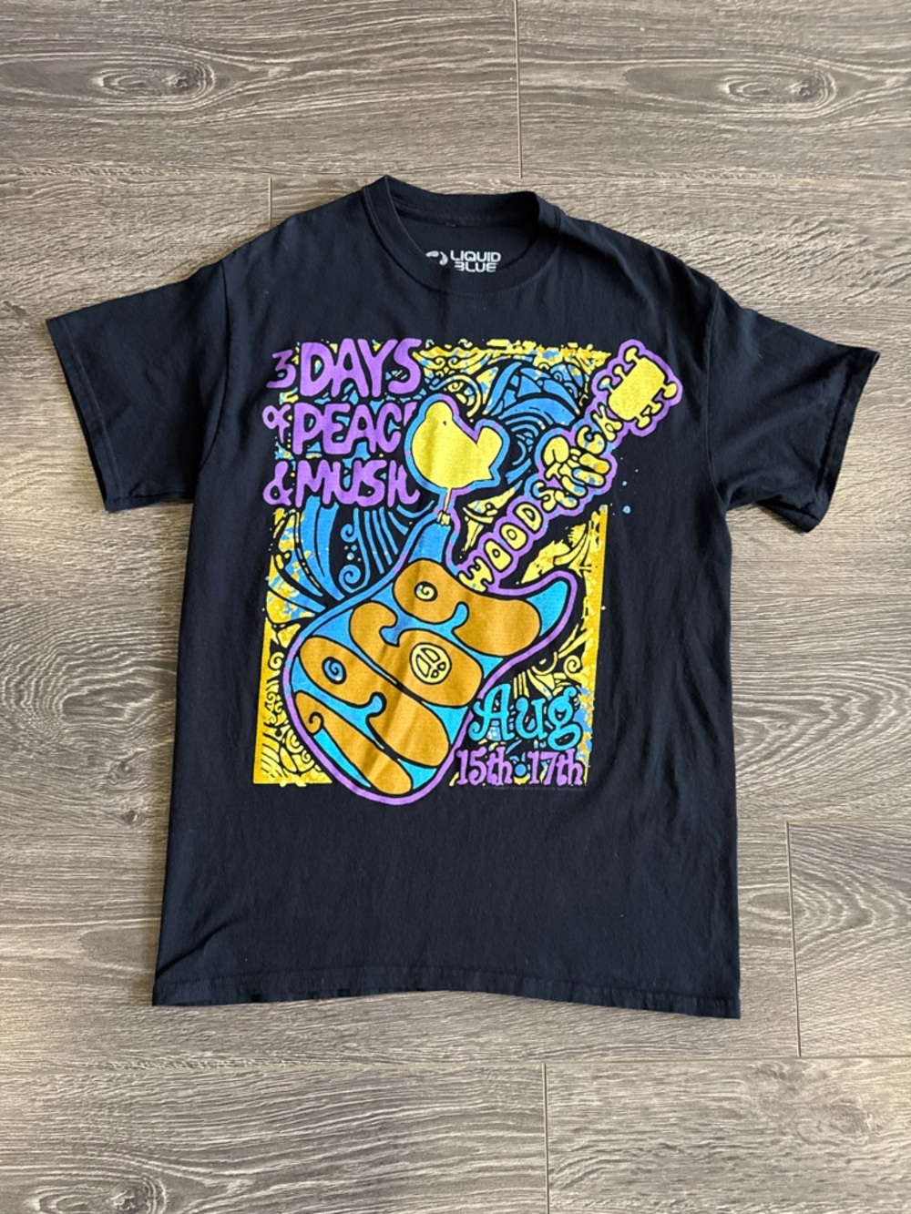 Woodstock tee by Liquid Blue Psychedelic Print